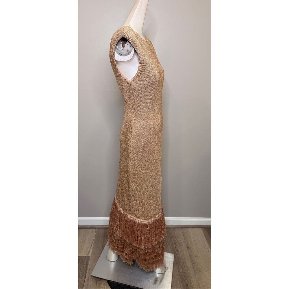 AJE BREEZE KNIT MIDI DRESS IN ROSE GOLD SIZE MEDIUM $639 - Picture 11 of 13